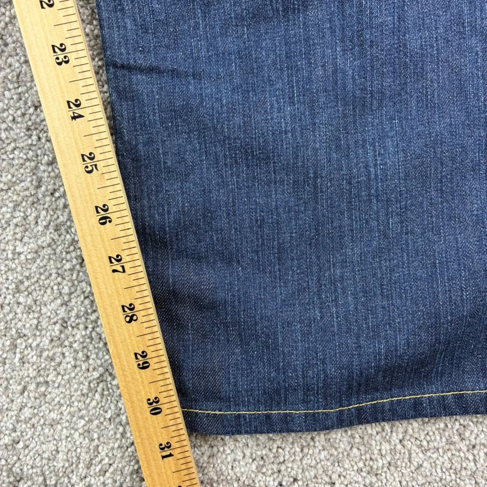 Banana Republic Mens Straight Leg Jeans 42x36 Blue Medium Wash Cotton Americana